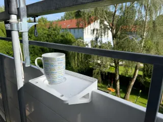 Balkon-Kaffeetisch / Hängender Balkon-Becherhalter