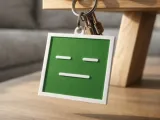 Llavero Emoji Cuadrado ojos cerrados-0