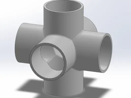 6-way fitting PVC