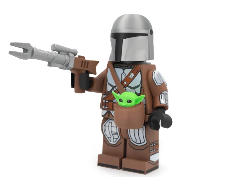 Le Mandalorien et Grogu : Ensemble de figurines modulaires