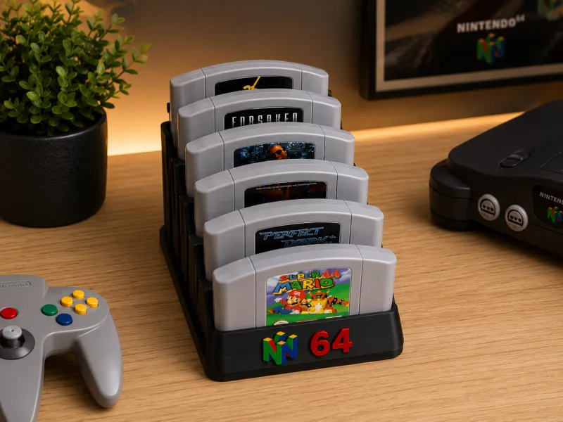 Rangement jeux Nintendo 64