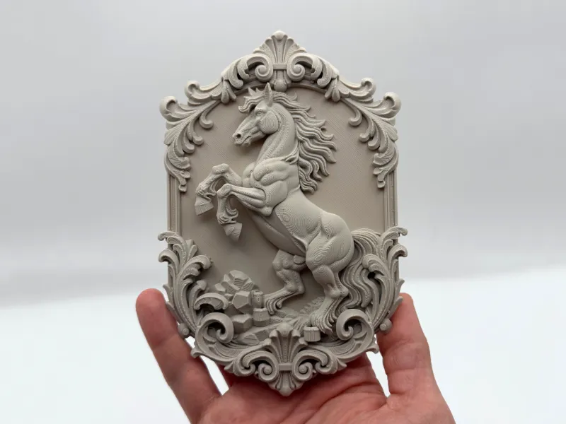 Targa da parete con maestoso cavallo