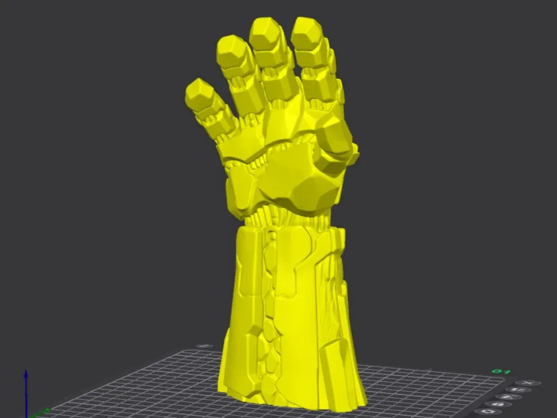 Giant Stone Golem Hand Gauntlet for 3D Printing