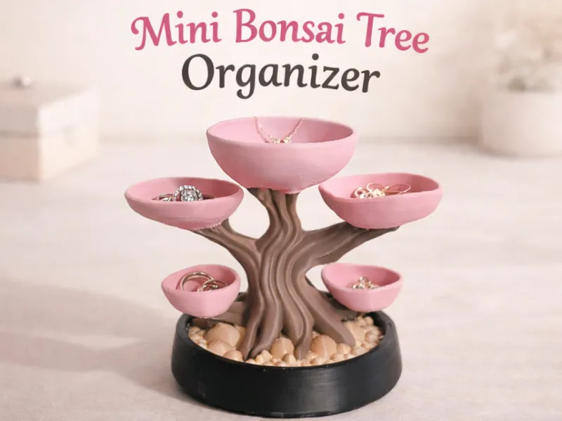 Organizador de bonsái en miniatura