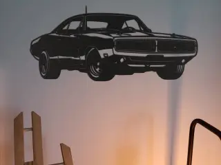 1969 DODGE CHARGER - 2D WALL ART #2