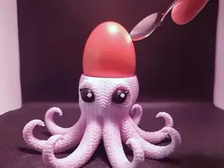 Octopus crochet egg holder