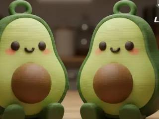 avocado keychain