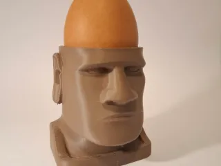 Moai egg holder - Easter decoration