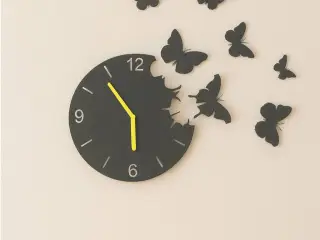 Wall Clock Papillons - MOKA Design