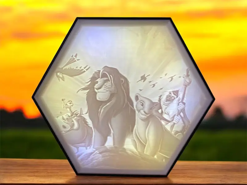 Hexagon Lamp LED RGB - De Leeuwenkoning 001