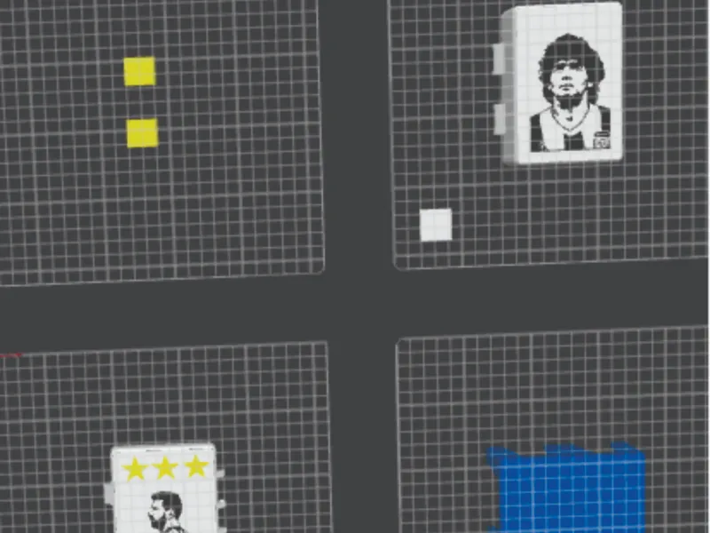 Porta figuritas messi y maradona