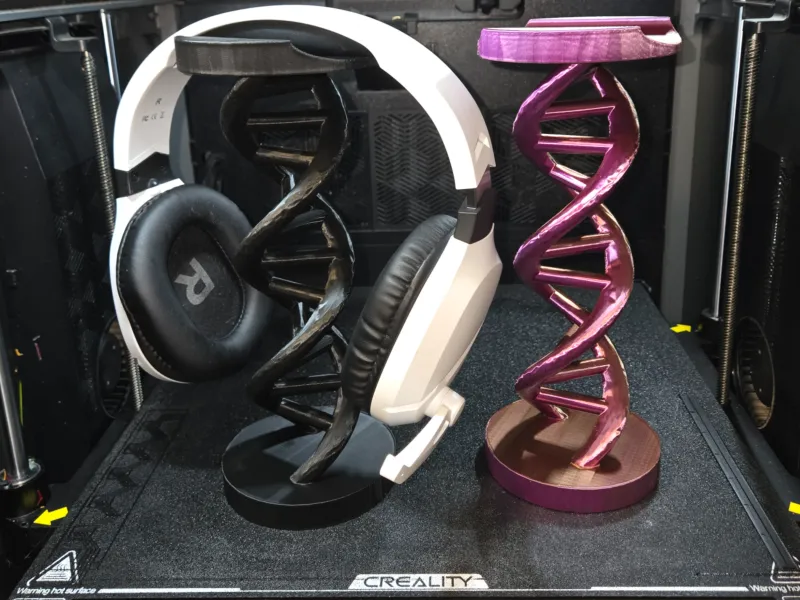 DNA Double Helix Headphone Stand Weighted Heavy Base 1 Piece