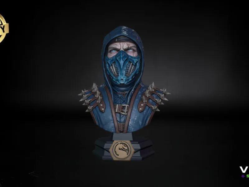 Sub-Zero Mortal Kombat STL 3D Model High Detail Ice Ninja