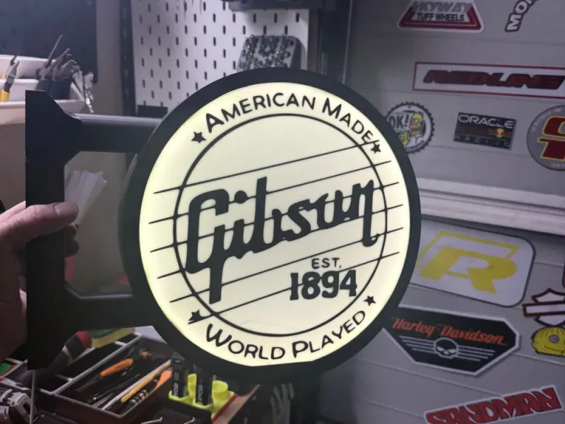 Gibson light-up pub sign