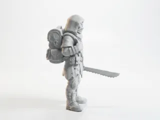 Post Apocalyptic Scavenger Figurine Fantasy 3D Printable
