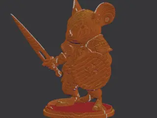 Mouse Warrior - Mausritter Miniature
