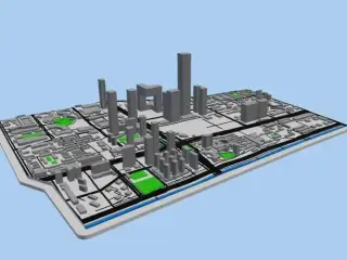 北京国贸金融中心 沙盘微缩模型 Beijing Guomao (CBD) Financial Center