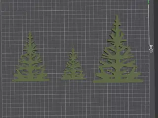 3 Weihnachtsbaum-Dekor
