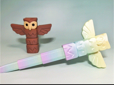 Owl Totem Retractable Sword   猫头鹰图腾伸缩剑