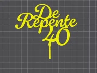 topper "De repente 40"