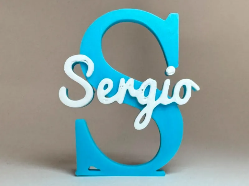 3D Name Plate - Sergio