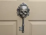 Gothic Skull Skeleton Key Wall Sculpture-0