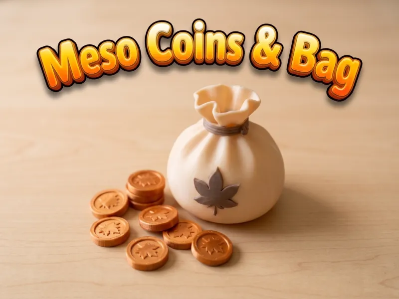 Monete e Sacchetto di Meso di MapleStory