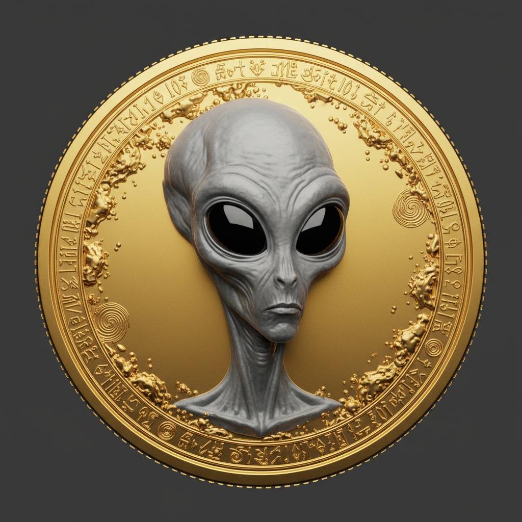 Archivos de impresora 3D | Archivo 3MF | Gray Alien Coin/Medal ...