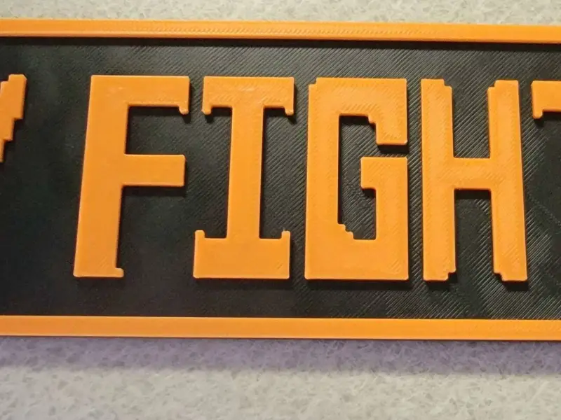 Fight button from Undertale