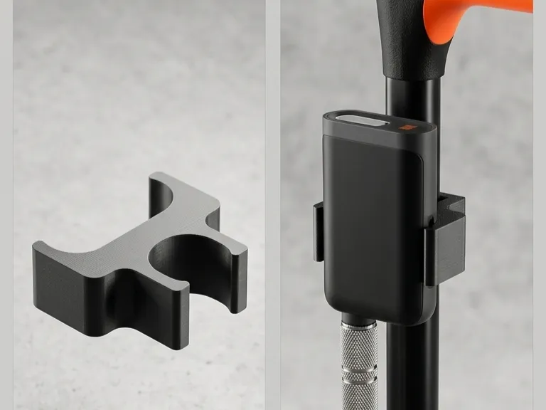 Mount/holder for a microphone receiver on the JBL PartyBox