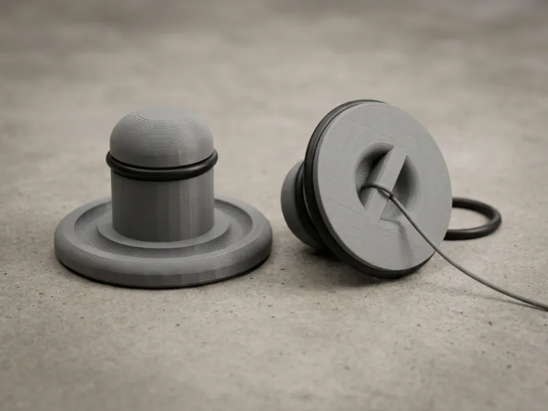 Tapón universal para tuberías de 25 mm con junta tórica