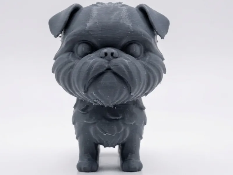 Adorabile Griffon Bruxellois Stampa 3D – Figurina di cane Griffon Bruxellois