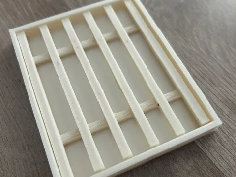 Bac porte savon avec grille