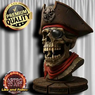 Pirate Skull Buste ❤️