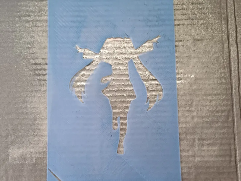 hatsune miku pochoire/stencil
