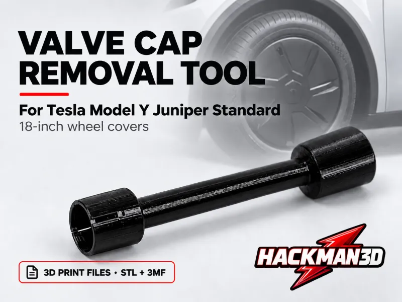 Strumento per la rimozione dei cappucci delle valvole per Tesla Model Y Juniper – Cerchioni da 18 pollici