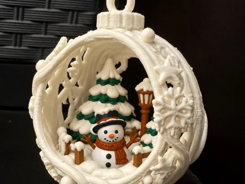 Christmas Snowman Wonderland Ornament