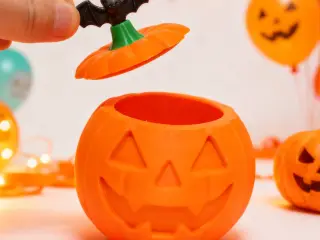 Bat and Pumpkin Storage Box蝙蝠南瓜收纳盒