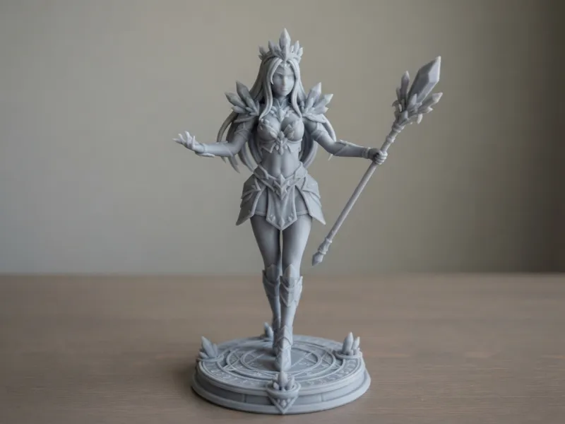 Crystal Sorceress - Standing Spell Pose