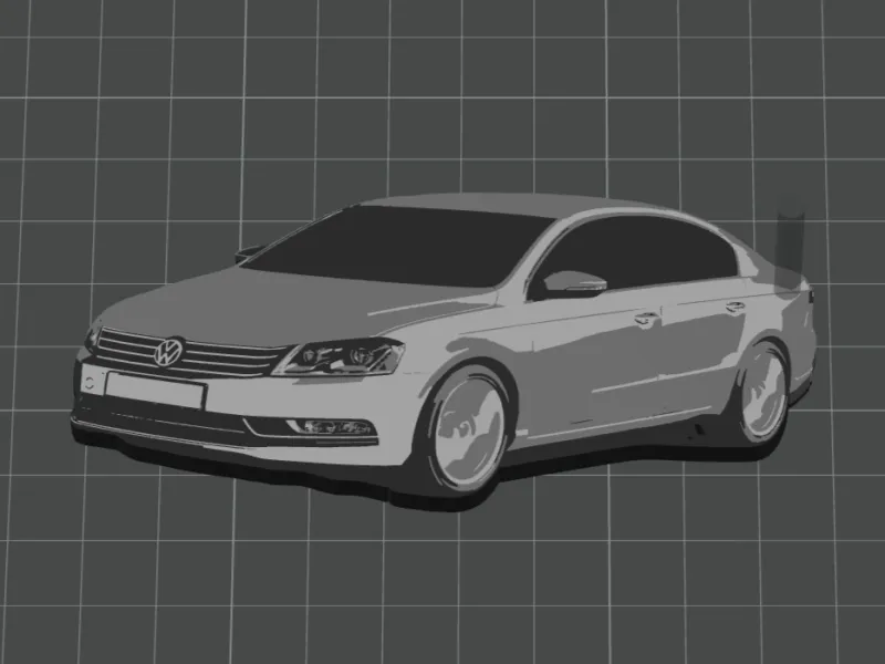 Keychain VW Passat B7 sedan / limousine