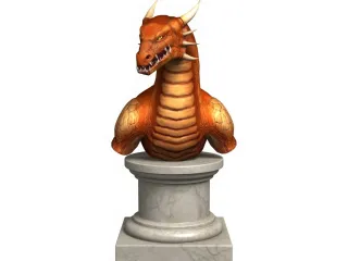 Arokh the dragon bust from Drakan: The Ancient's Gates