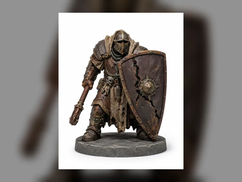 Plague Sentry Large Cracked Shield