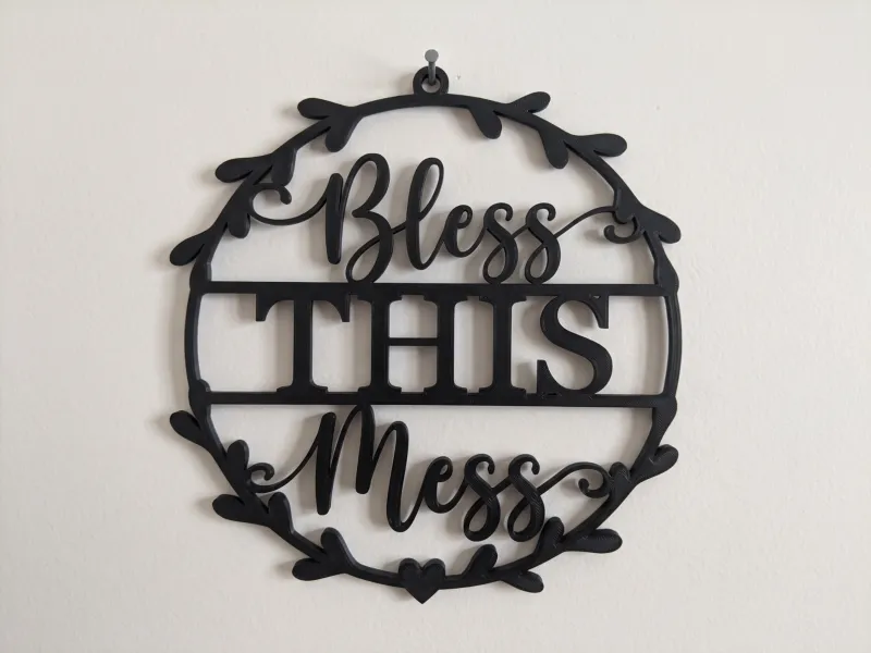 Bless This Mess - Wall Decor Sign