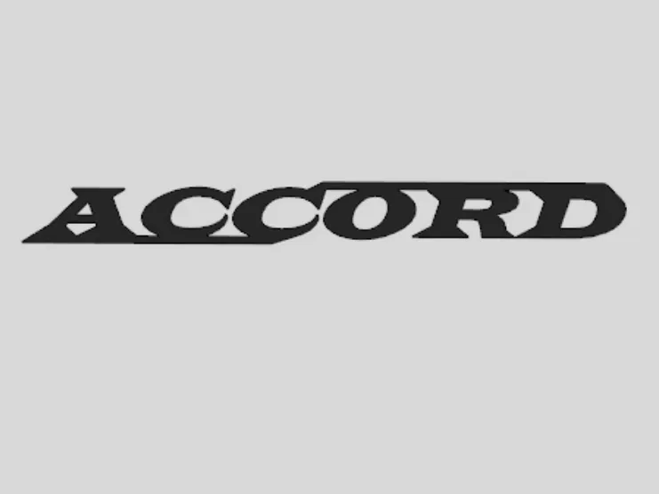 Надпись Accord