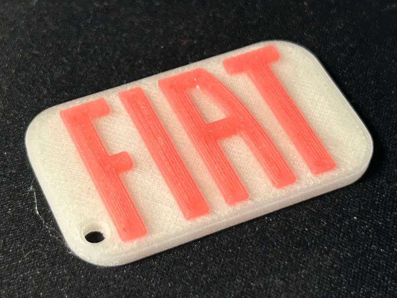 Chaveiro Fiat Bicolor