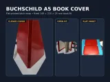 BuchSchild A5 Book Cover – Flat-Printed Latch Wrap-0