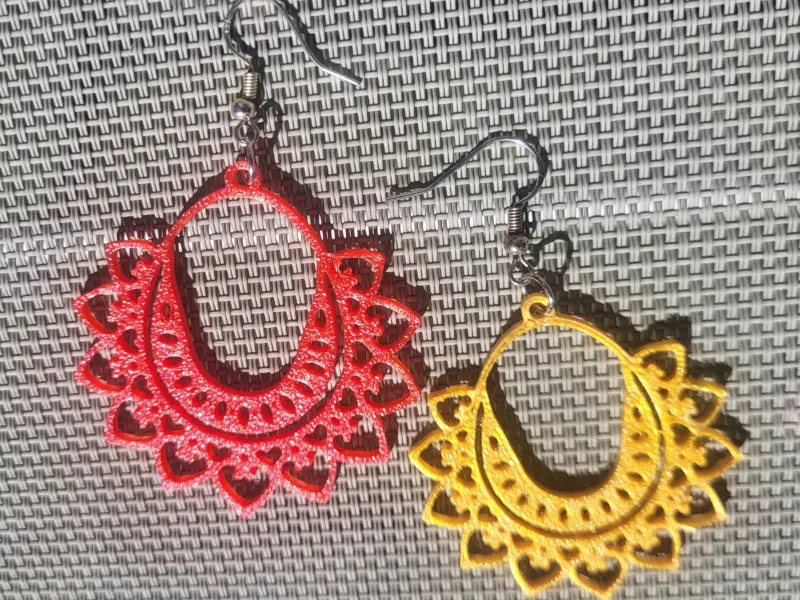 Earrings - 071 - Easy Print - Free
