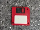 Multicolor Floppy Disk - Keychain Hole Option-0