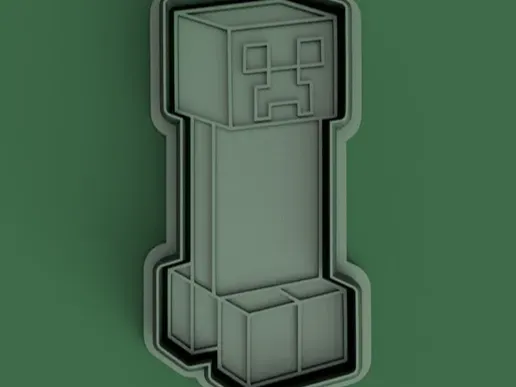 Minecraft Creeper cookie cutter