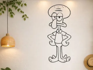 silueta calamardo de bob esponja